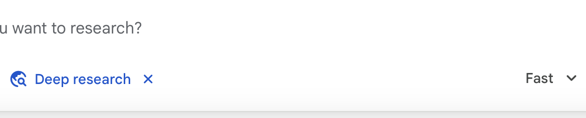 Gemini's search bar.